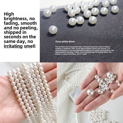 1584★  Boutique high-brightness non-porous imitation pearl mixed New Year's jewelry accessories pearl DIY material handmade beaded loose beads