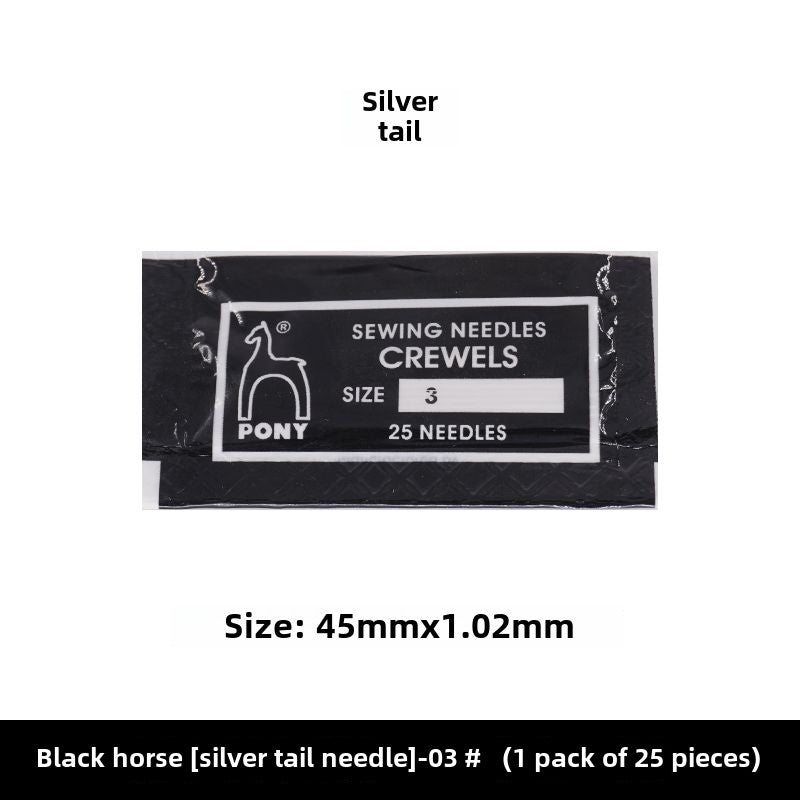1514★  Indian genuine PONY horse brand deer brand golden tail embroidery needle hand stitch embroidery needle sewing 25 pieces/bag