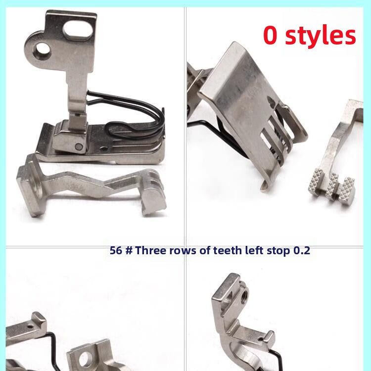 1554★  Sewing machine accessories 5490 synchronous car pressing foot, zipper stop tooth pleating, pressing placket, curling edge up and down differential times