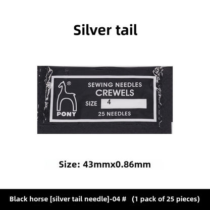 1514★  Indian genuine PONY horse brand deer brand golden tail embroidery needle hand stitch embroidery needle sewing 25 pieces/bag