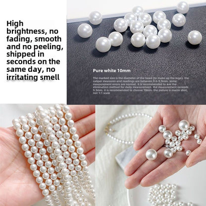 1584★  Boutique high-brightness non-porous imitation pearl mixed New Year's jewelry accessories pearl DIY material handmade beaded loose beads