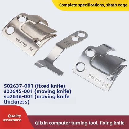 1537★   Blade Qiangxin computer car fixed knife S02637-001 moving knife S02645-001 flat car line automatic cutting