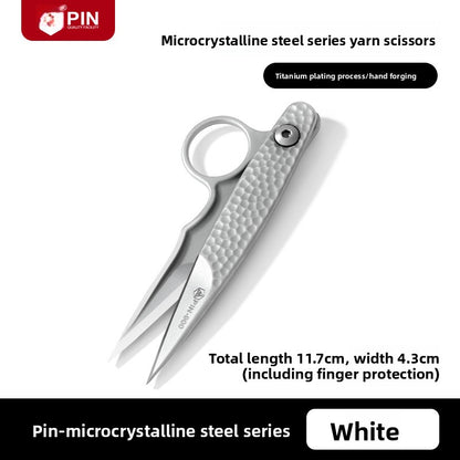 1661★  Household microcrystalline steel scissors stainless steel yarn scissors spring small scissors cross stitch scissors tailor thread scissors