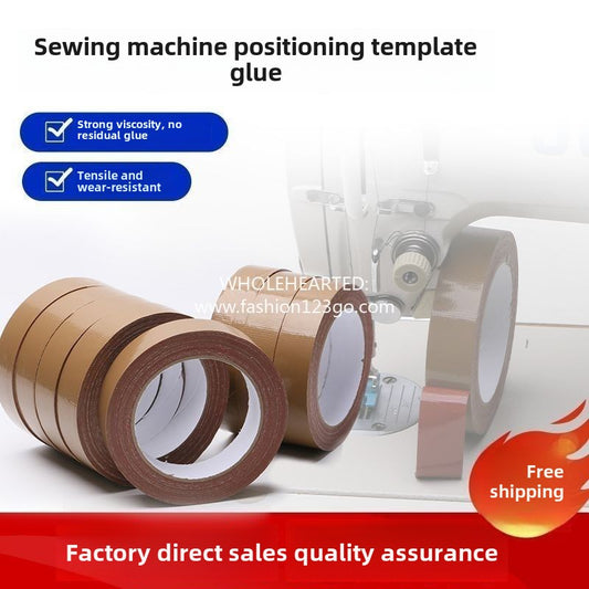1088★  Sewing machine positioning tape, high-stick clothing template, soil brown cloth base glue, waterproof splicing single-sided carpet tape