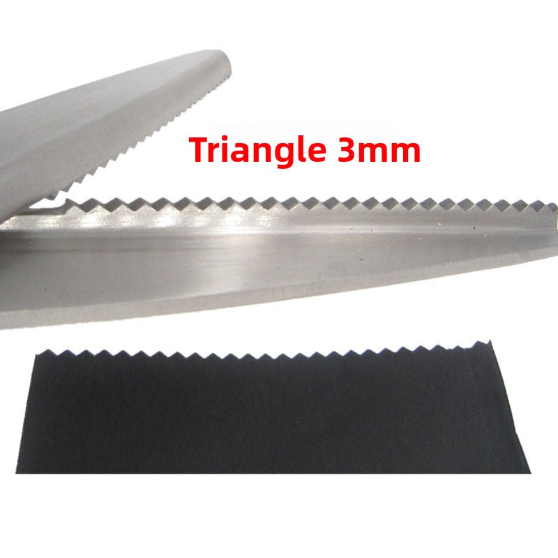 1682★  Cut triangular serrated half arc tailor cut pattern cut wave cut lace paper cut sewing scissors tooth cloth cut cloth