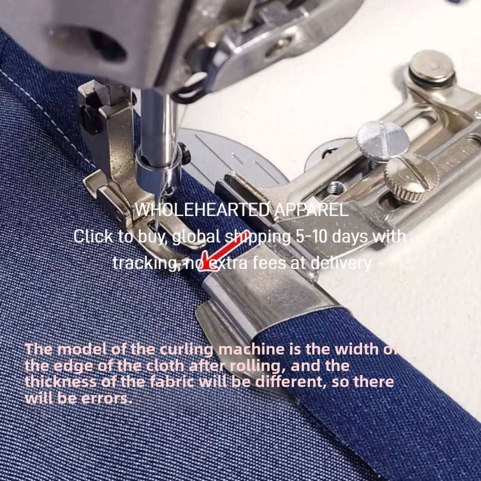 1523★  Sewing machine edge grip A11 pull drum edge curler edge curling tool edge pull drum hem pull tube jerk off