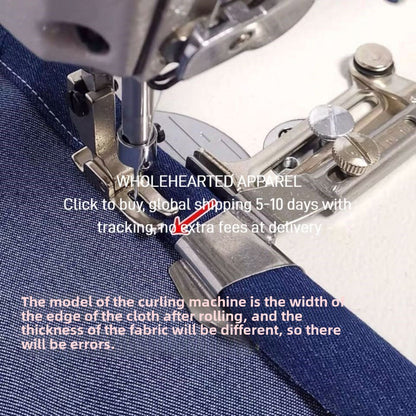 1523★  Sewing machine edge grip A11 pull drum edge curler edge curling tool edge pull drum hem pull tube jerk off
