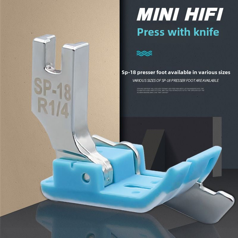 1145★ Flat car plastic rib pressing foot SP-18 right stop rib pressing line pressing line Oxford with knife pressing foot sole