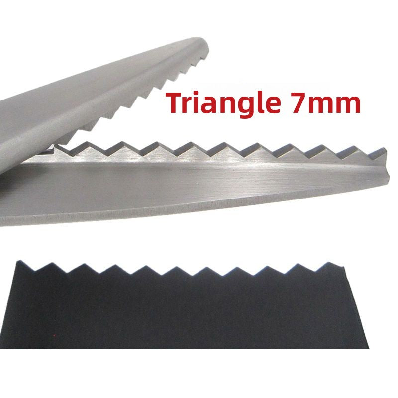 1682★  Cut triangular serrated half arc tailor cut pattern cut wave cut lace paper cut sewing scissors tooth cloth cut cloth