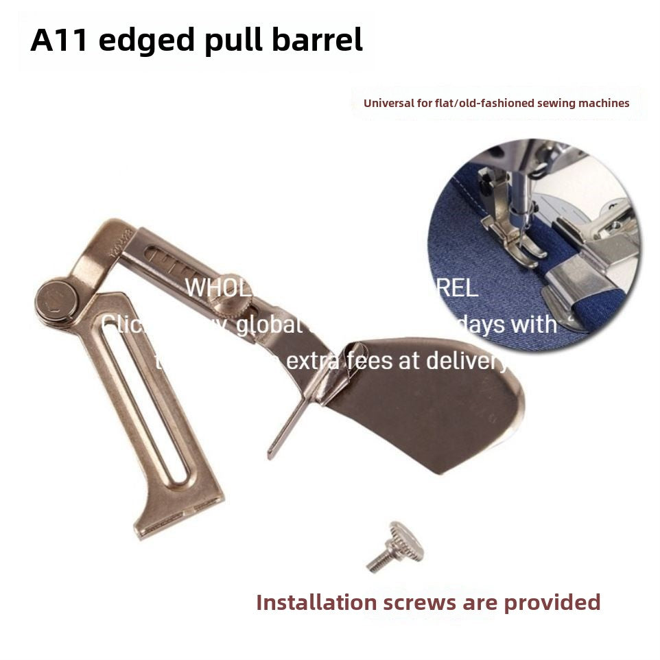 1523★  Sewing machine edge grip A11 pull drum edge curler edge curling tool edge pull drum hem pull tube jerk off