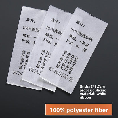 3224★  Washing label Spot washing water mark Customized clothing washing mark Ingredient mark Trademark printing Washing label Customized free shipping