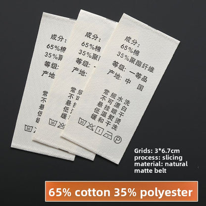 3224★  Washing label Spot washing water mark Customized clothing washing mark Ingredient mark Trademark printing Washing label Customized free shipping