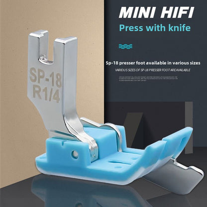 1145★ Flat car plastic rib pressing foot SP-18 right stop rib pressing line pressing line Oxford with knife pressing foot sole