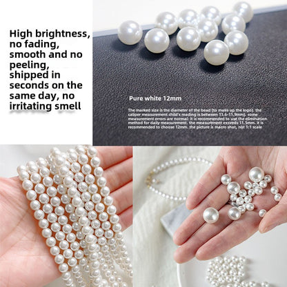 1584★  Boutique high-brightness non-porous imitation pearl mixed New Year's jewelry accessories pearl DIY material handmade beaded loose beads