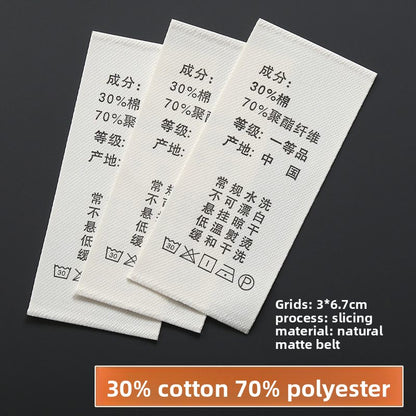 3224★  Washing label Spot washing water mark Customized clothing washing mark Ingredient mark Trademark printing Washing label Customized free shipping