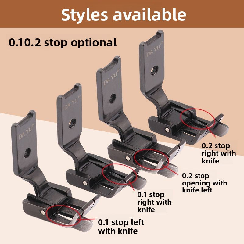 1577★  Double needle car 0.1 all-steel stop 2 gears edge presser foot sewing machine with knife positive and negative left and right with knife pressing line high and low presser foot