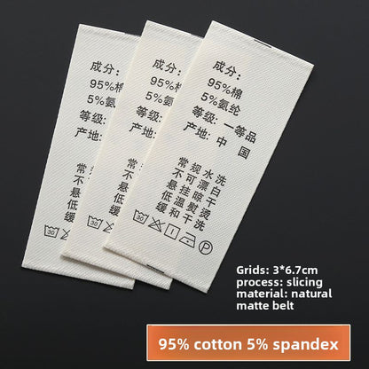 3224★  Washing label Spot washing water mark Customized clothing washing mark Ingredient mark Trademark printing Washing label Customized free shipping