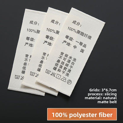 3224★  Washing label Spot washing water mark Customized clothing washing mark Ingredient mark Trademark printing Washing label Customized free shipping