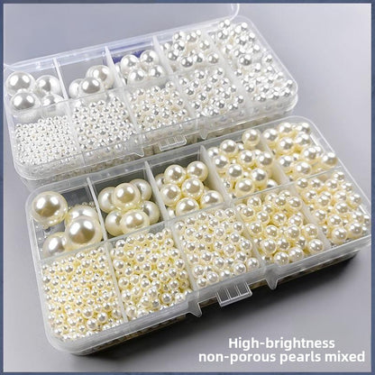 1584★  Boutique high-brightness non-porous imitation pearl mixed New Year's jewelry accessories pearl DIY material handmade beaded loose beads
