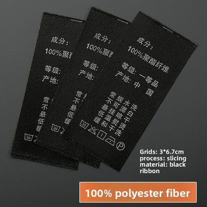 3224★  Washing label Spot washing water mark Customized clothing washing mark Ingredient mark Trademark printing Washing label Customized free shipping