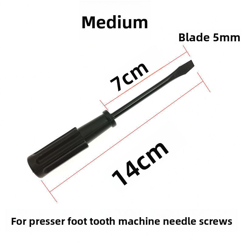 1667★  High-quality thin knife edge sewing machine special one-word screwdriver, screwdriver, screwdriver, sewing machine needle, maintenance tool, black carbon steel screwdriver