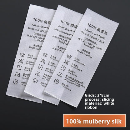 3224★  Washing label Spot washing water mark Customized clothing washing mark Ingredient mark Trademark printing Washing label Customized free shipping