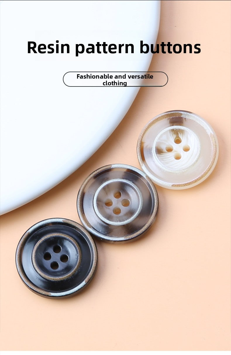 3235★  Versatile trench coat button clothes jacket suit pants button accessories women's top coat children's high-end buttons men