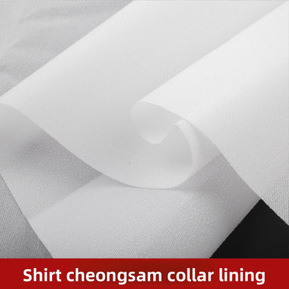 3916 Entretela adhesiva para cuello de camisa cheongsam, forro de resina, cuello alto ligeramente rígido, estilo de ropa china, forro de cuello, accesorios de ropa