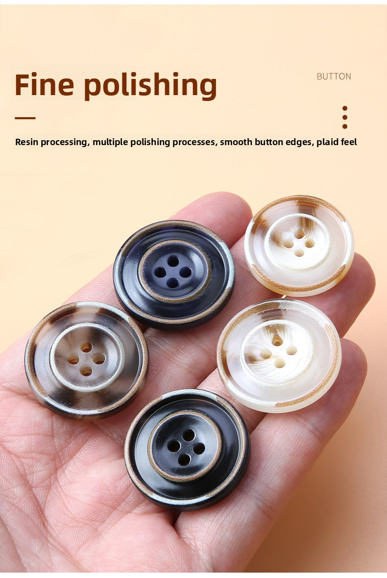 3235★  Versatile trench coat button clothes jacket suit pants button accessories women's top coat children's high-end buttons men