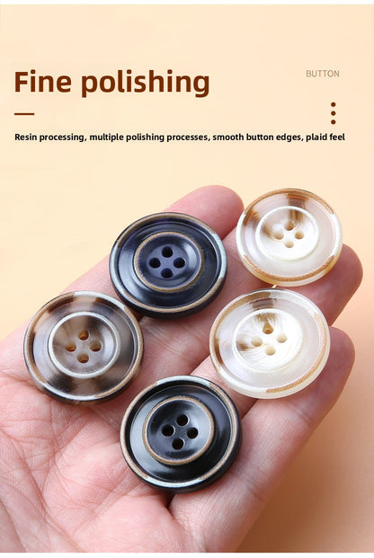 3235★  Versatile trench coat button clothes jacket suit pants button accessories women's top coat children's high-end buttons men