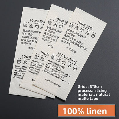 3224★  Washing label Spot washing water mark Customized clothing washing mark Ingredient mark Trademark printing Washing label Customized free shipping