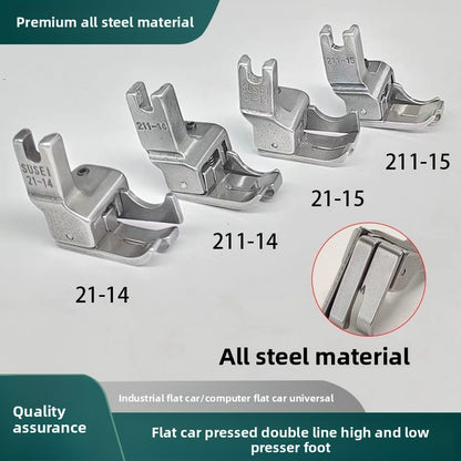 1547★  Sewing machine accessories, flat car dual-purpose high and low presser foot, double-line cutting stop press line stop open line multi-functional presser foot