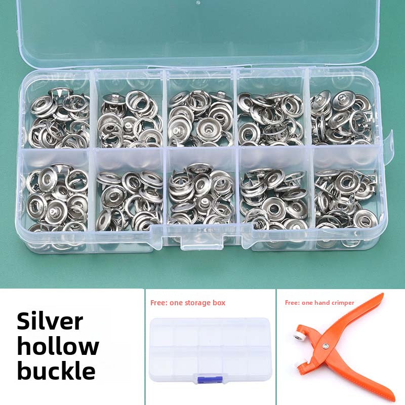 3409★  Baby clothes five-claw buckle installation tool set hidden buckle children's seam-free nail buckle four-fit buckle button five-grip buckle