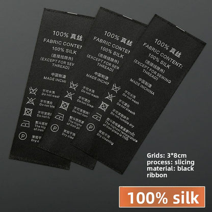 3224★  Washing label Spot washing water mark Customized clothing washing mark Ingredient mark Trademark printing Washing label Customized free shipping