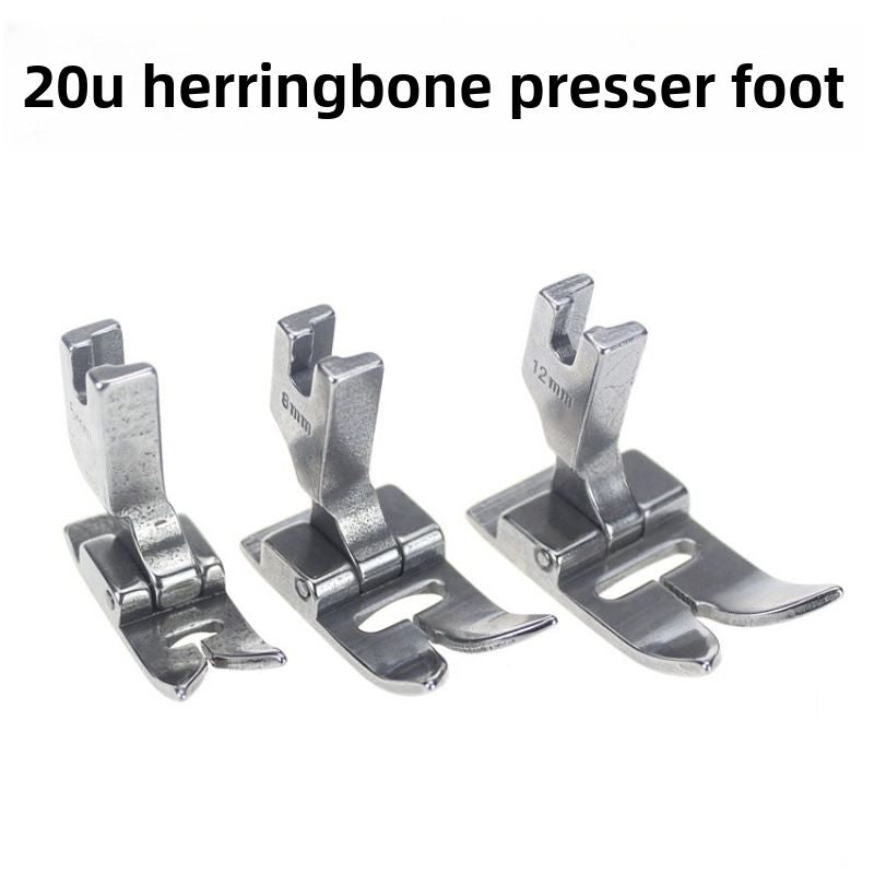 1590★  20U herringbone car presser foot herringbone car open line 8MM5MM12MM herringbone car presser foot tortuous seam presser foot