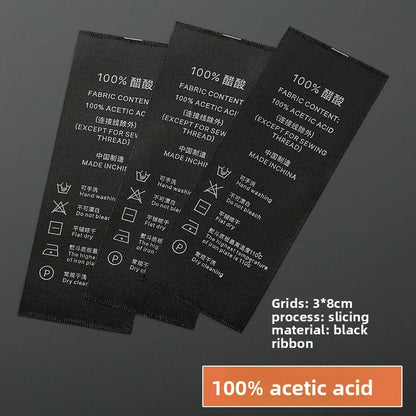 3224★  Washing label Spot washing water mark Customized clothing washing mark Ingredient mark Trademark printing Washing label Customized free shipping