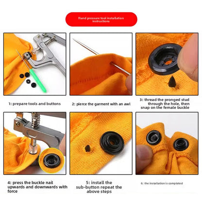 3412★  Button buttons Raincoat hidden buttons Plastic four-in-one buttons Children's overalls Pants Mother buttons Clothes Children's women's snap buttons