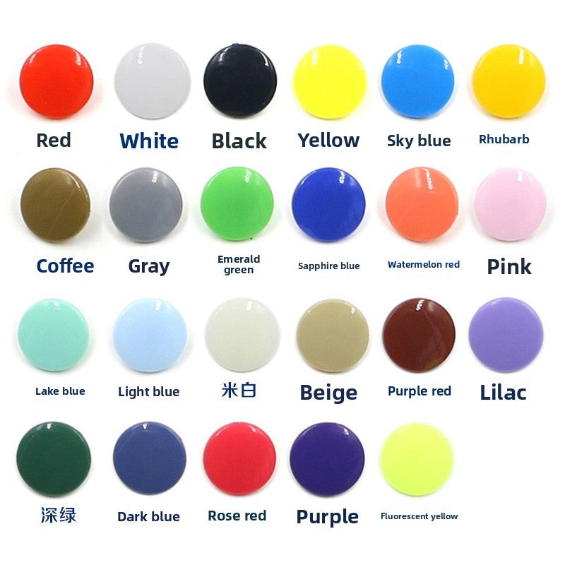 3412★  Button buttons Raincoat hidden buttons Plastic four-in-one buttons Children's overalls Pants Mother buttons Clothes Children's women's snap buttons