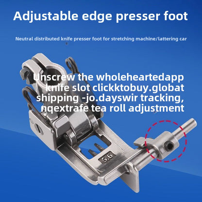 1588★  Ma Yinjian Jack interlock sewing machine three needles and five threads 5.6 presser foot, industrial sewing machine accessories cut car presser foot middle