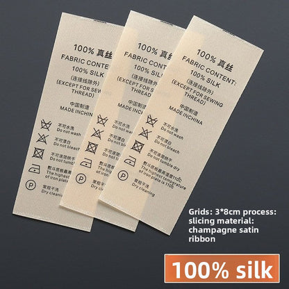 3224★  Washing label Spot washing water mark Customized clothing washing mark Ingredient mark Trademark printing Washing label Customized free shipping