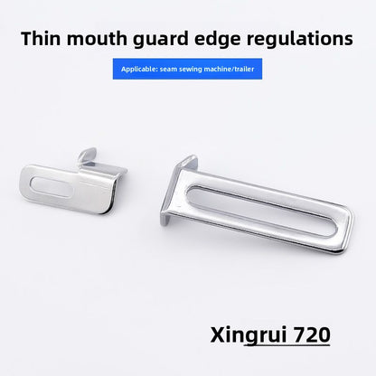 1621★  New model, small mouth rib, regular sewing machine, three needles and five threads, rolled hem piece, Baoshi 9600 Xingrui 720