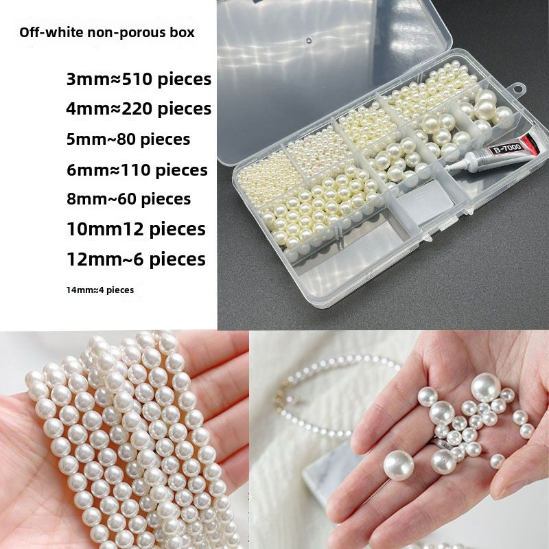 1584★  Boutique high-brightness non-porous imitation pearl mixed New Year's jewelry accessories pearl DIY material handmade beaded loose beads