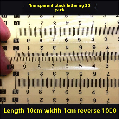 1603★  [Transparent self-adhesive] Self-adhesive transparent self-adhesive scale sticky waterproof medium sub-scale scale sticker free shipping can be customized PVC sticker