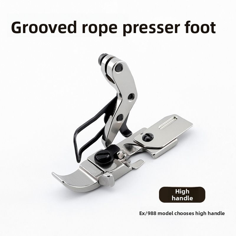 1620★  [New upgrade] VVS all-steel hemming machine with slot embedded rope presser foot four-wire hemming machine EX/Silver Arrow/Pegasus 700