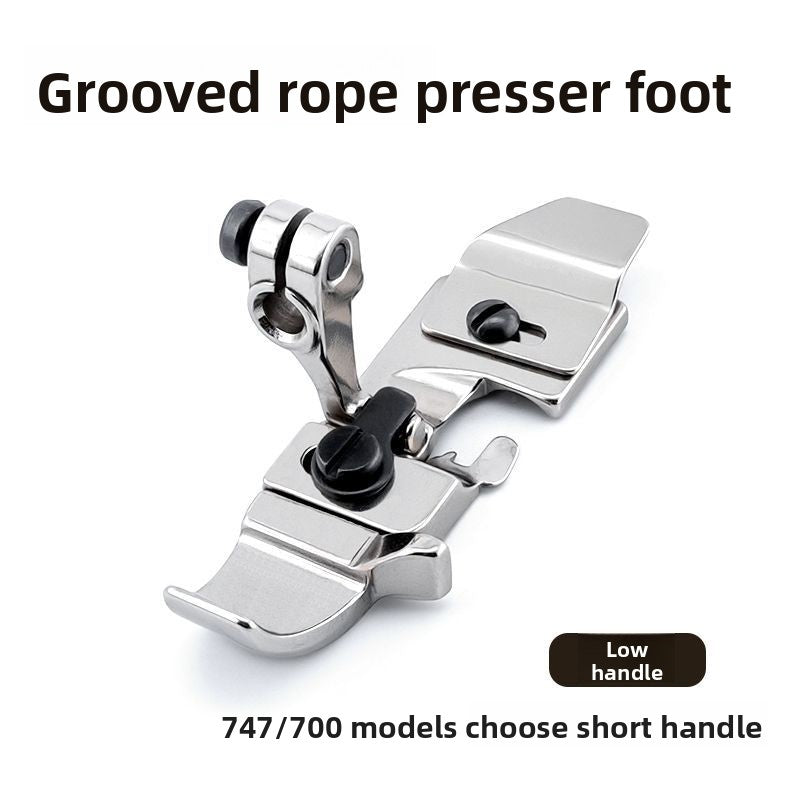 1620★  [New upgrade] VVS all-steel hemming machine with slot embedded rope presser foot four-wire hemming machine EX/Silver Arrow/Pegasus 700