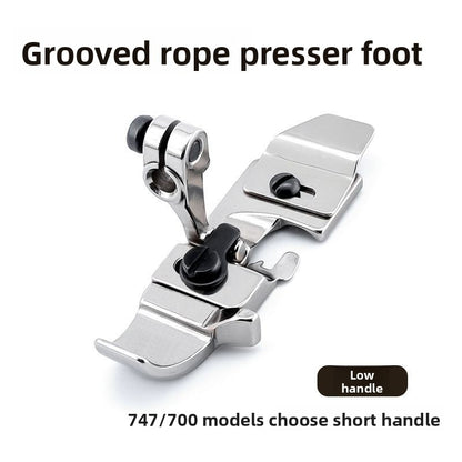 1620★  [New upgrade] VVS all-steel hemming machine with slot embedded rope presser foot four-wire hemming machine EX/Silver Arrow/Pegasus 700