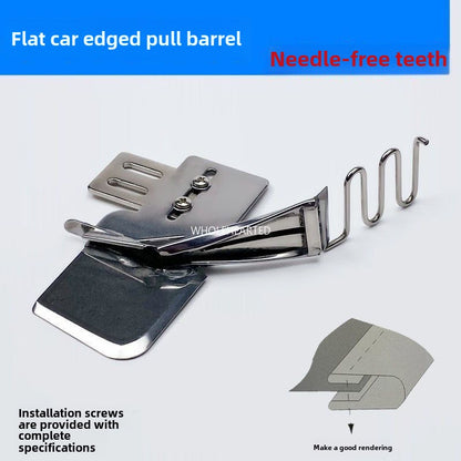 1071★  Sewing machine universal hemming device, household pull tube double-pack four-fold mouth, curved mouth, new curved mouth