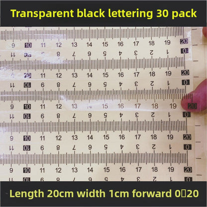 1603★  [Transparent self-adhesive] Self-adhesive transparent self-adhesive scale sticky waterproof medium sub-scale scale sticker free shipping can be customized PVC sticker