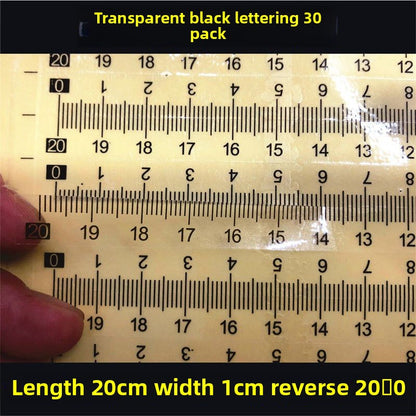 1603★  [Transparent self-adhesive] Self-adhesive transparent self-adhesive scale sticky waterproof medium sub-scale scale sticker free shipping can be customized PVC sticker