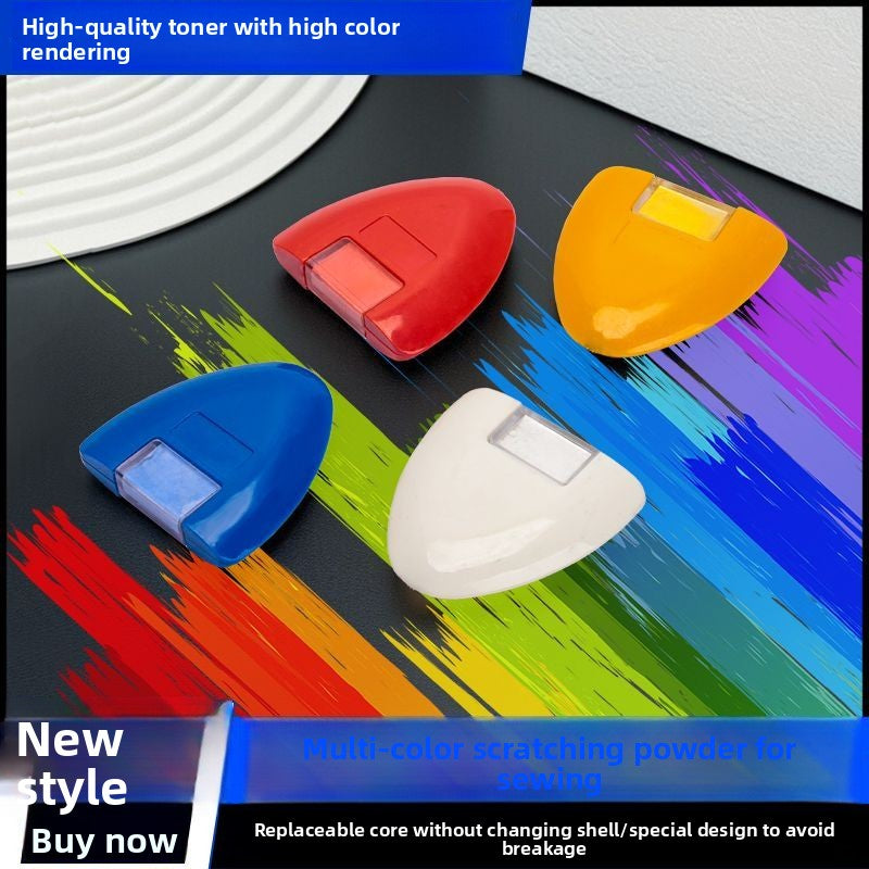 1646★  Clothing cutting and positioning heart-shaped scribing device powder marking wheel triangular powder scribing fine line powder scribing roller powder scribing